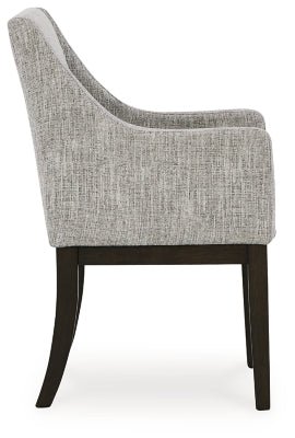 Burkhaus Dining Arm Chair - Dark Brown Chair Set modern furniture Contempo Furniture