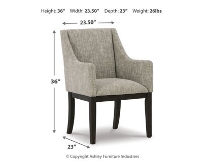 Burkhaus Dining Arm Chair - Dark Brown Chair Set modern furniture Contempo Furniture