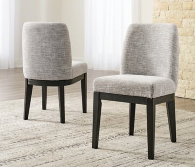 Burkhaus Dining Chair - Dark Brown Chair Set modern furniture Contempo Furniture