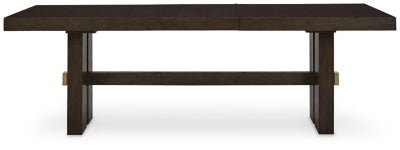 Burkhaus Dining Extension Table - Dark Brown Dining Table with Extensions modern furniture Contempo Furniture