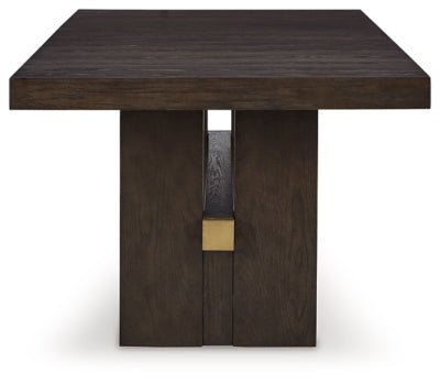 Burkhaus Dining Extension Table - Dark Brown Dining Table with Extensions modern furniture Contempo Furniture