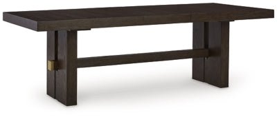 Burkhaus Dining Extension Table - Dark Brown Dining Table with Extensions modern furniture Contempo Furniture