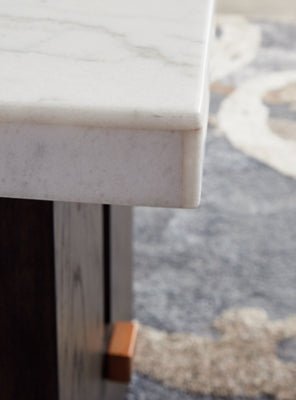 Burkhaus End Table - White End Table modern furniture Contempo Furniture