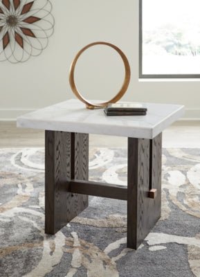 Burkhaus End Table - White End Table modern furniture Contempo Furniture