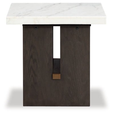 Burkhaus End Table - White End Table modern furniture Contempo Furniture