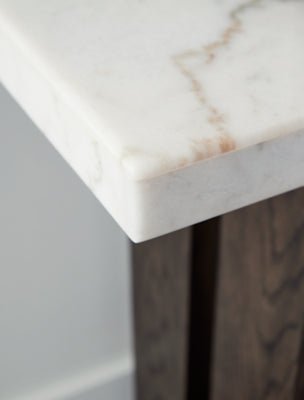 Burkhaus Sofa Table - White Sofa Table modern furniture Contempo Furniture