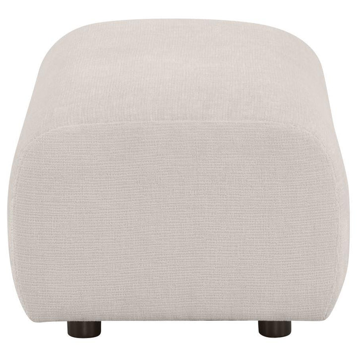 Burnett - 4 Piece Chenille Upholstered Sofa Set - Ivory 4 - Piece Living Room Set modern furniture Contempo Furniture