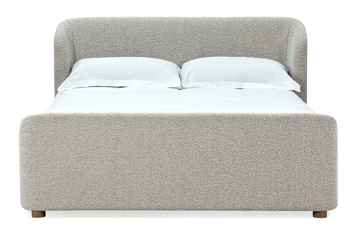 Modus Furniture Mqnbh4 Kiki Upholstered Platform Bed In Cotton Ball Boucle