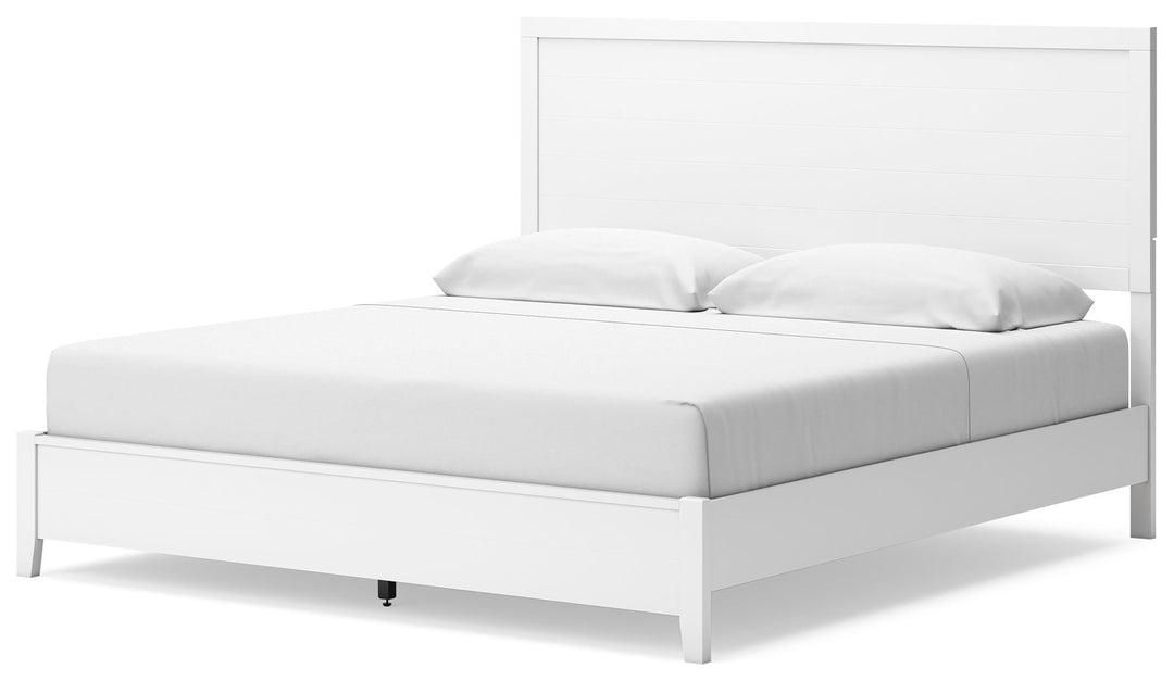 Binterglen - King Panel Bed - White by Ashley Furniture product image
