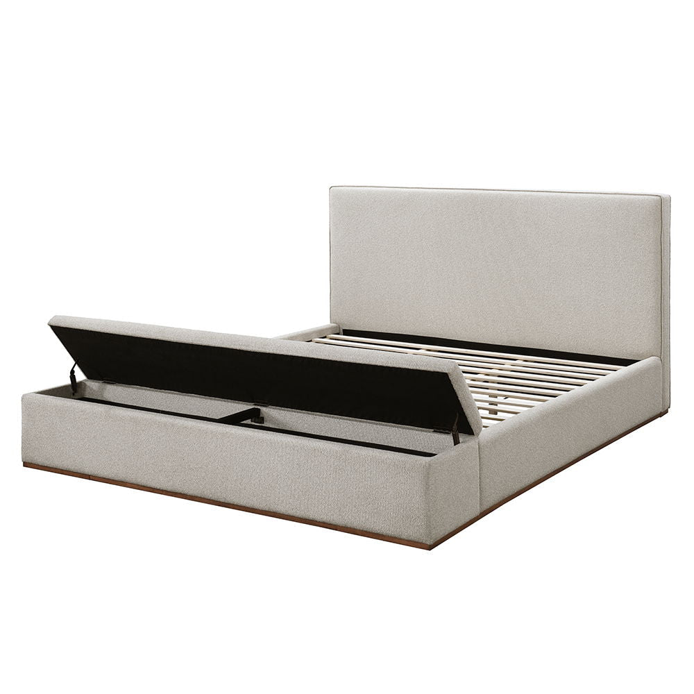 Boxter - Queen Bed With Storage - Beige