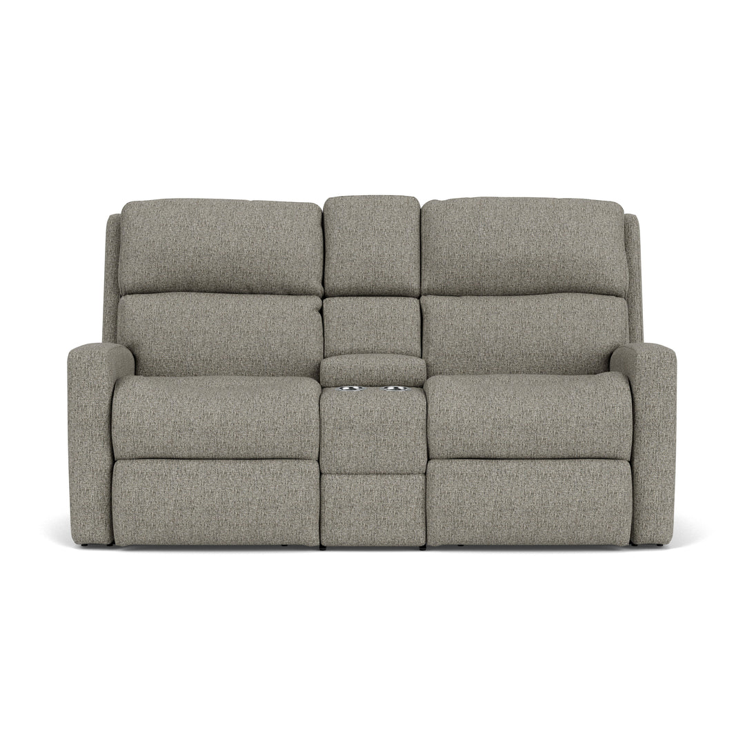 flexsteel-2900-601h-catalina-power-reclining-loveseat-with-console-power-headrests-gray