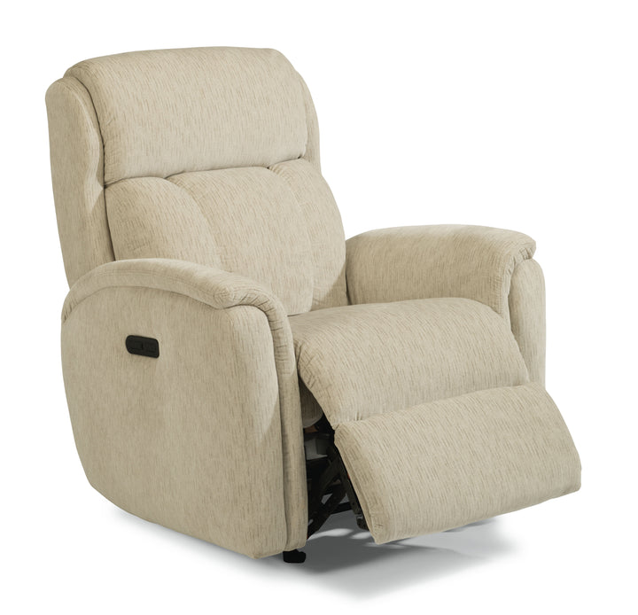 Luna Power Rocking Recliner With Power Headrest Beige