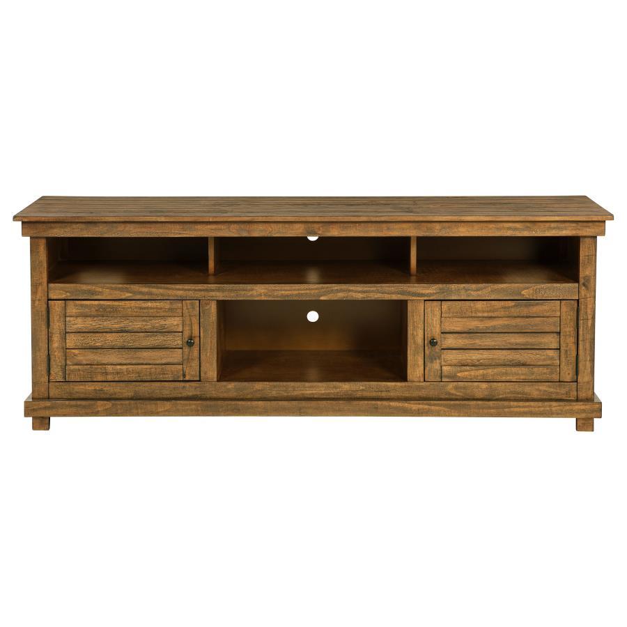 Payne - TV Stand Media Console - Distressed Brown