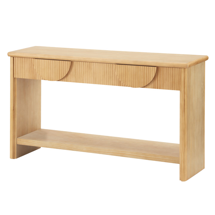 55" Fluted Console Table – Natural