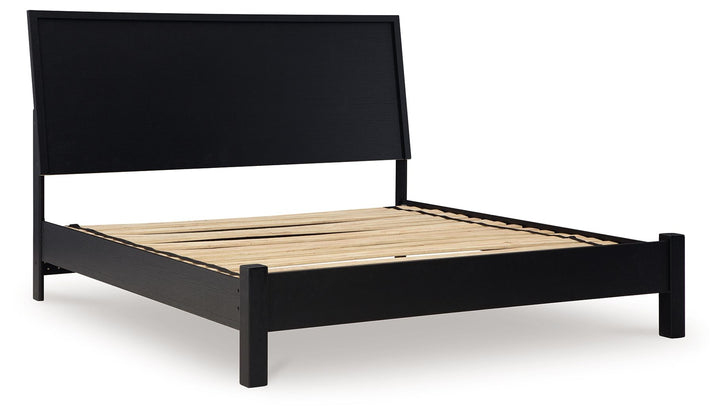 Danziar - King Panel Bed With Low Footboard - Black by Ashley Furniture product image