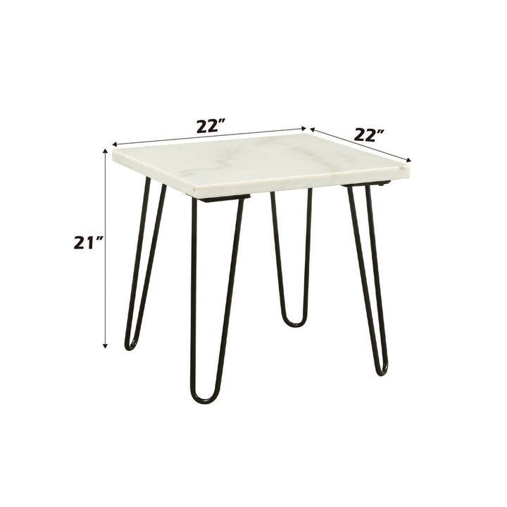 telestis-end-table-white-marble-top-black