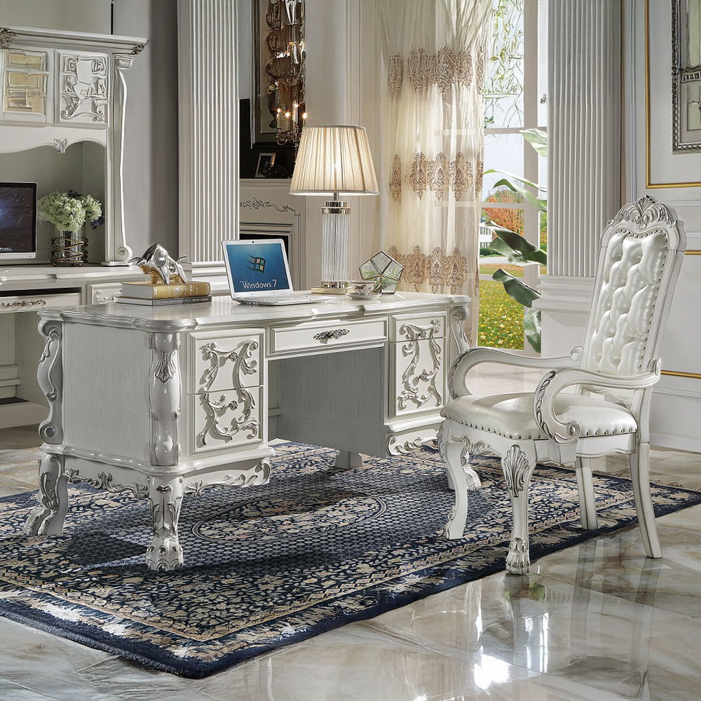 Dresden - Executive Writing Desk - Bone White
