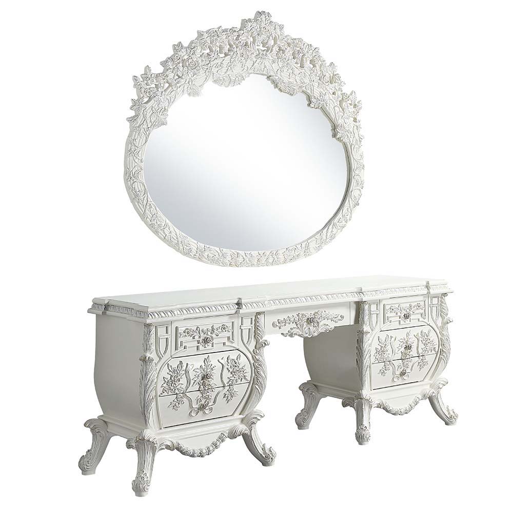 ACME Furniture Vanaheim Vanity Desk Antique White