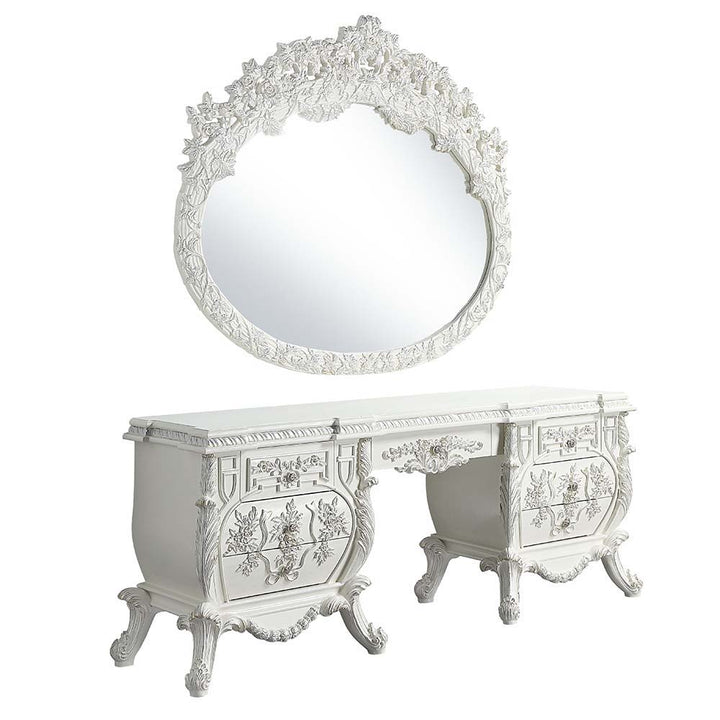 ACME Furniture Vanaheim Vanity Desk Antique White