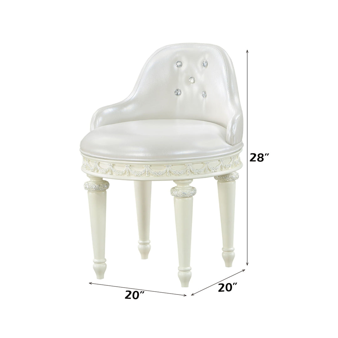 Dorothy - Vanity Chair With Swivel Chair Only - Ivory