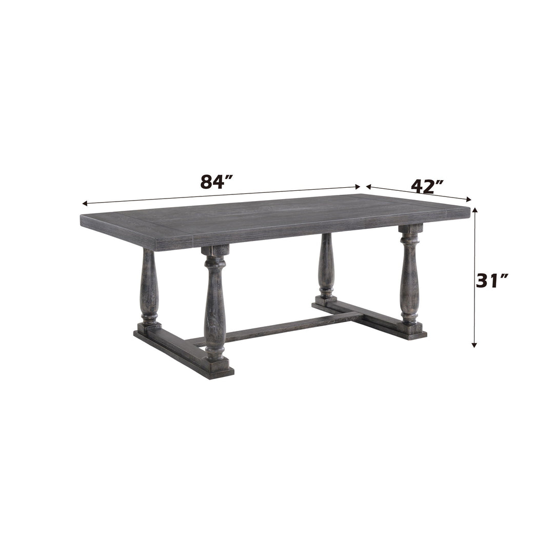 Bernard - Weathered Dining Table - Gray / Oak