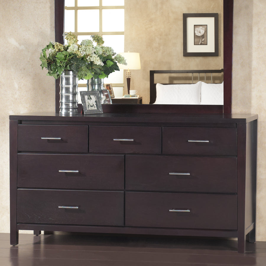 Modus Furniture NV2382A Nevis Seven Drawer Dresser in Espresso (2024)