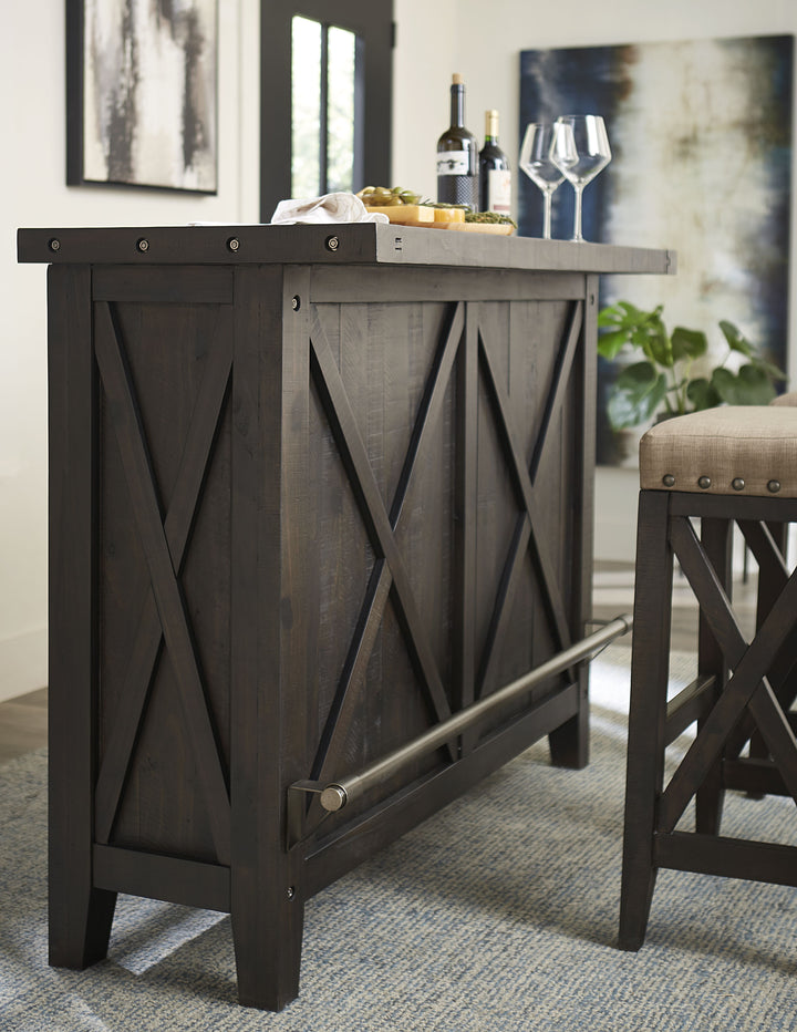 Modus Furniture 7Yc963 Yosemite Solid Wood Bar Table In Cafe