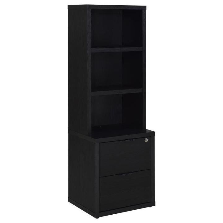 Westpark - 3 Piece Wall Unit Bookcase Set With USB - Black