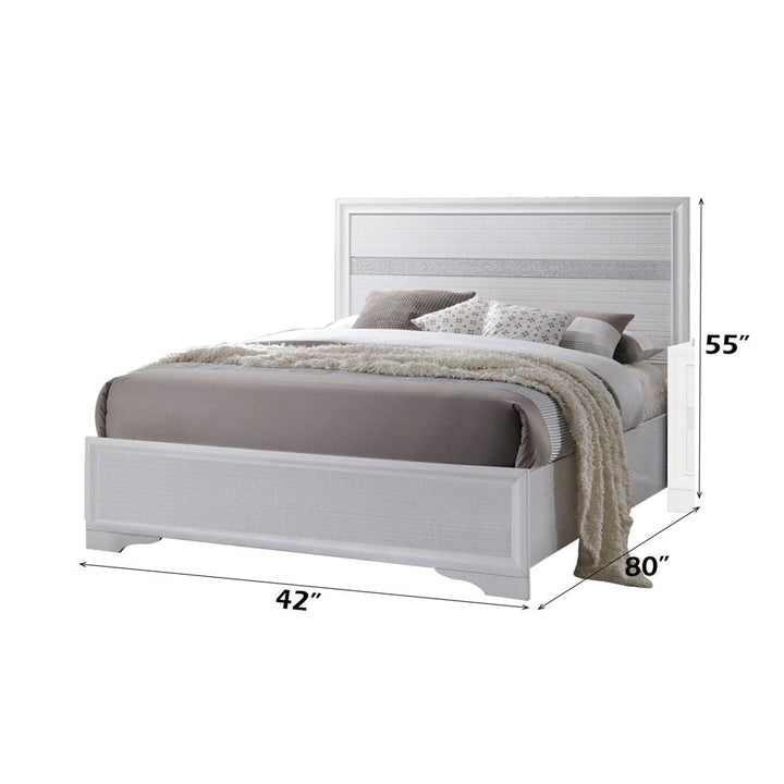 Naima - Full Bed - White