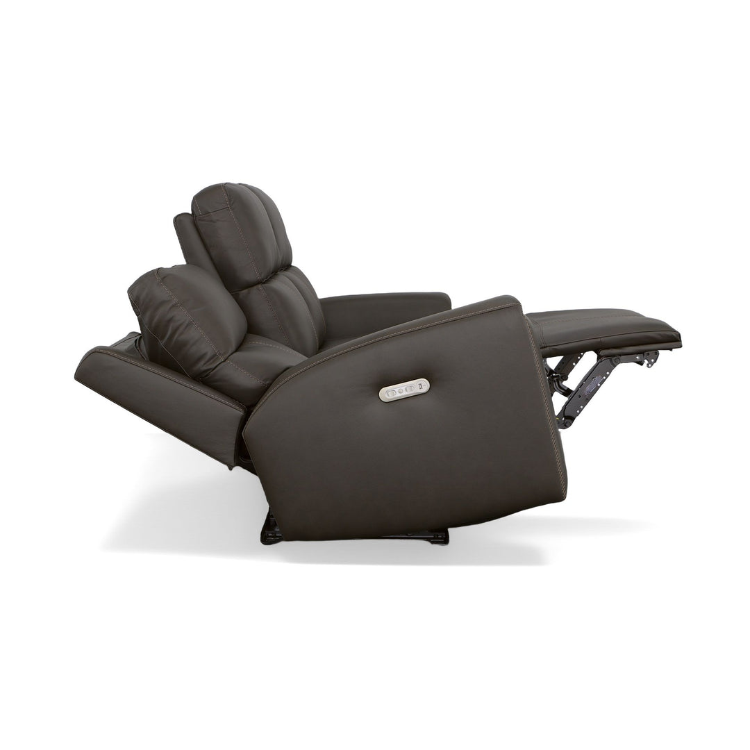 Flexsteel 1828-62PH-00970 Jarvis  Power Reclining Sofa With Power Headrests  Mica
