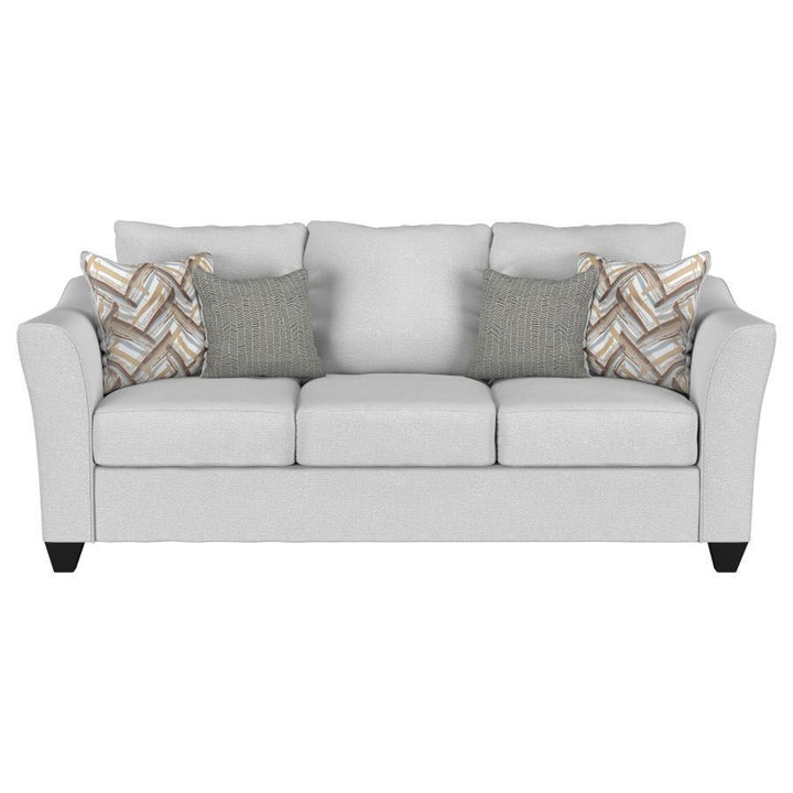 Salizar - 2 Piece Upholstered Flared Arm Sofa Set - Sand