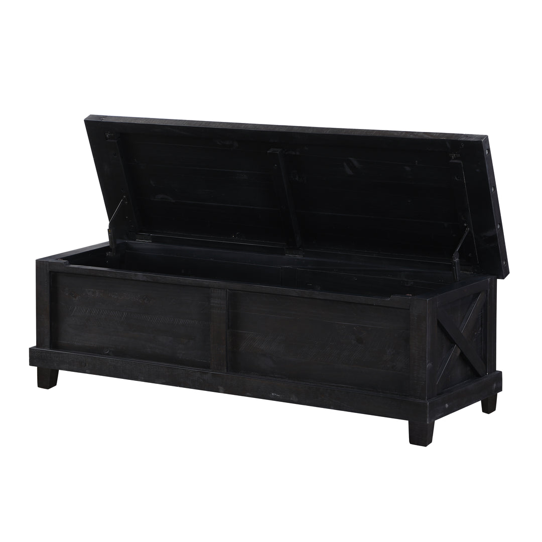 Modus Furniture 7Yc993 Yosemite Solid Wood Blanket Box In Cafe