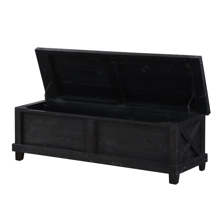 Modus Furniture 7Yc993 Yosemite Solid Wood Blanket Box In Cafe