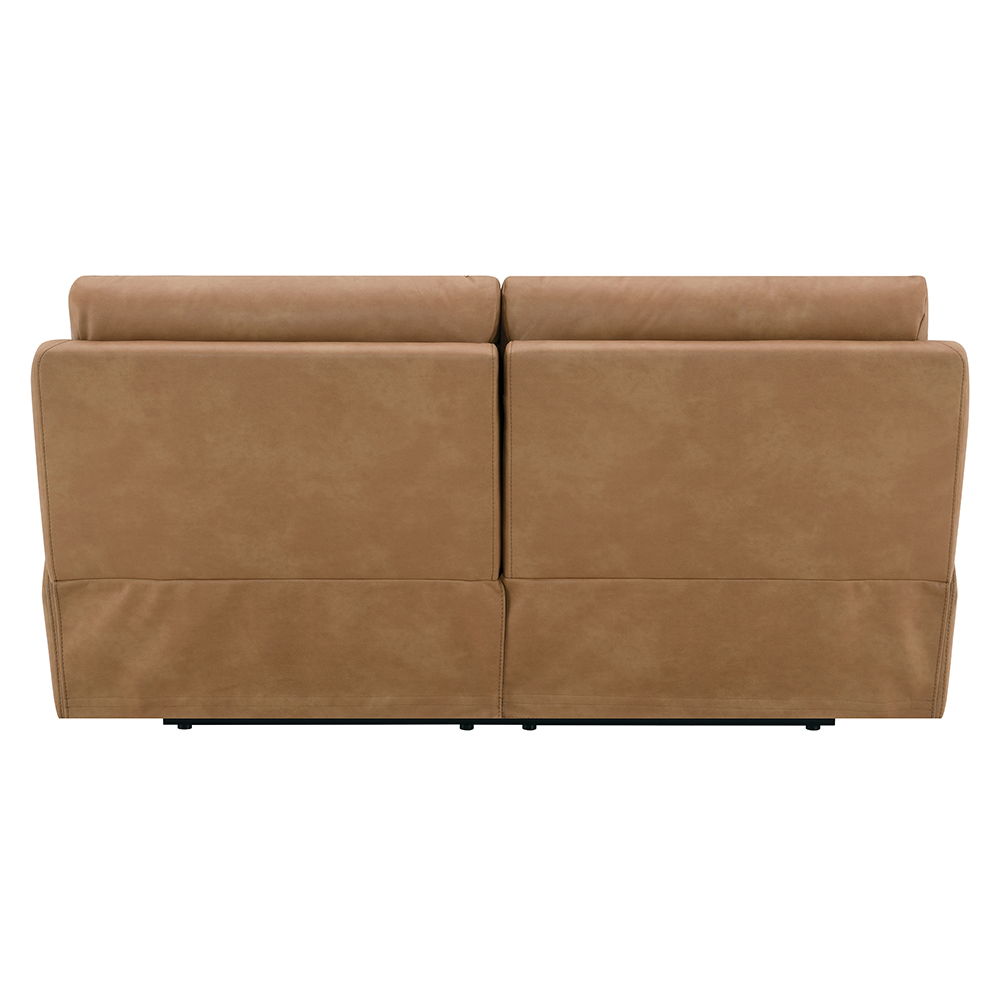 Chavis - Power Motion Loveseat With USB & Power Headrest - Brown