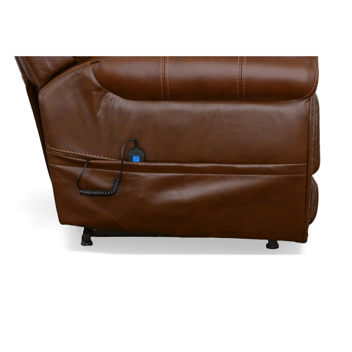 Oscar Leather Power Lift Recliner with Right