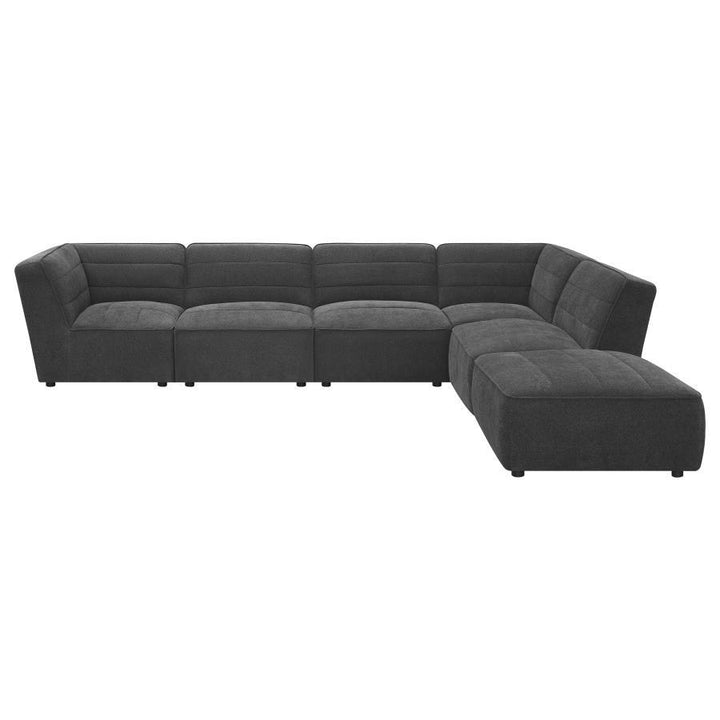Sunny - Upholstered Corner Chair - Dark Charcoal