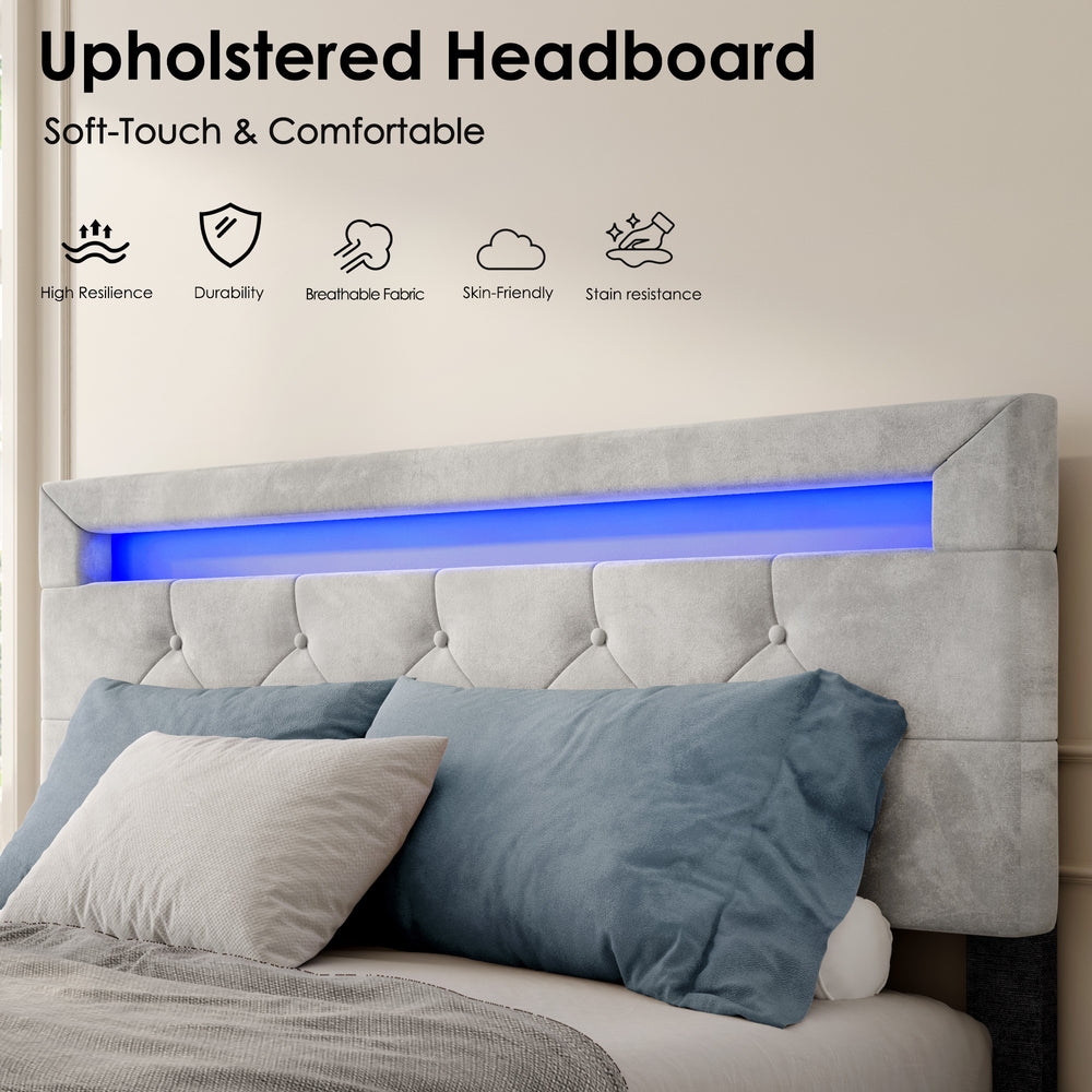 queen-size-upholstered-platform-bed-frame-with-4-drawers-and-led-light