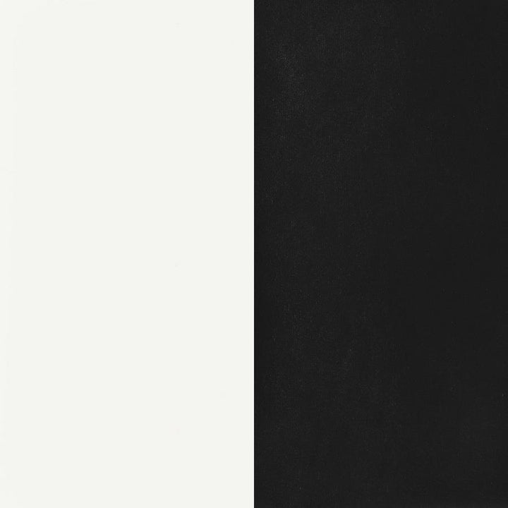 Retro - 5 Piece Round Dining Table Set - White And Black