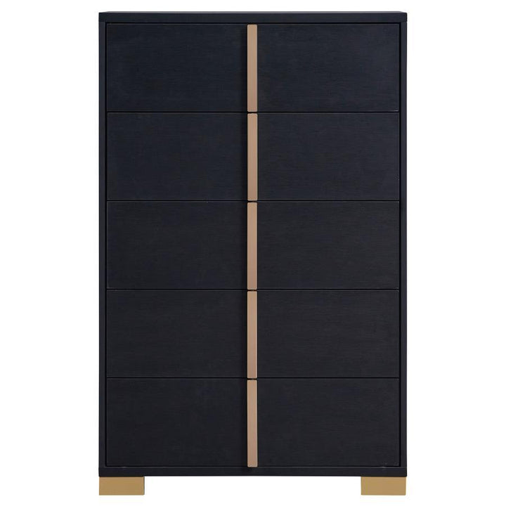 Marceline - 5-Drawer Bedroom Chest - Black