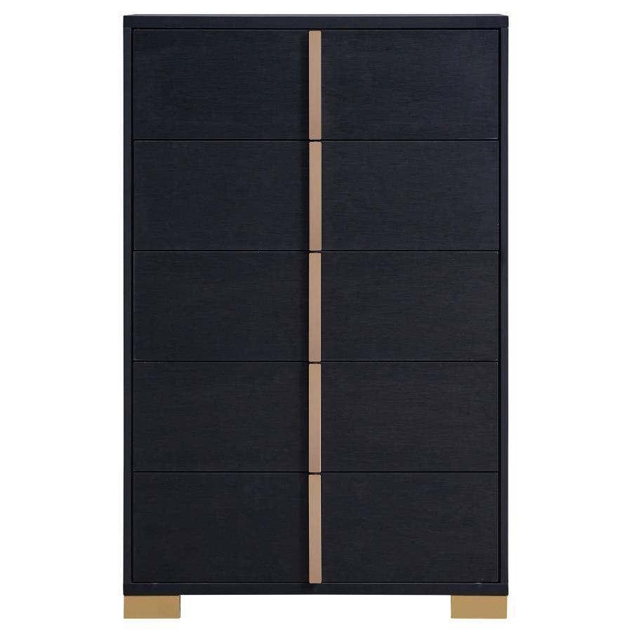 Marceline - 5-Drawer Bedroom Chest - Black