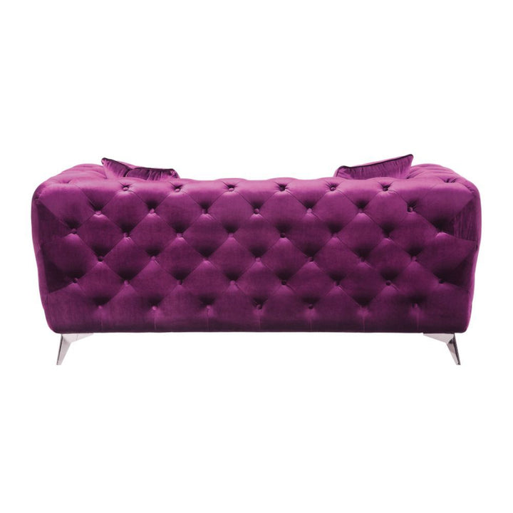 Atronia - Loveseat - Purple Velvet