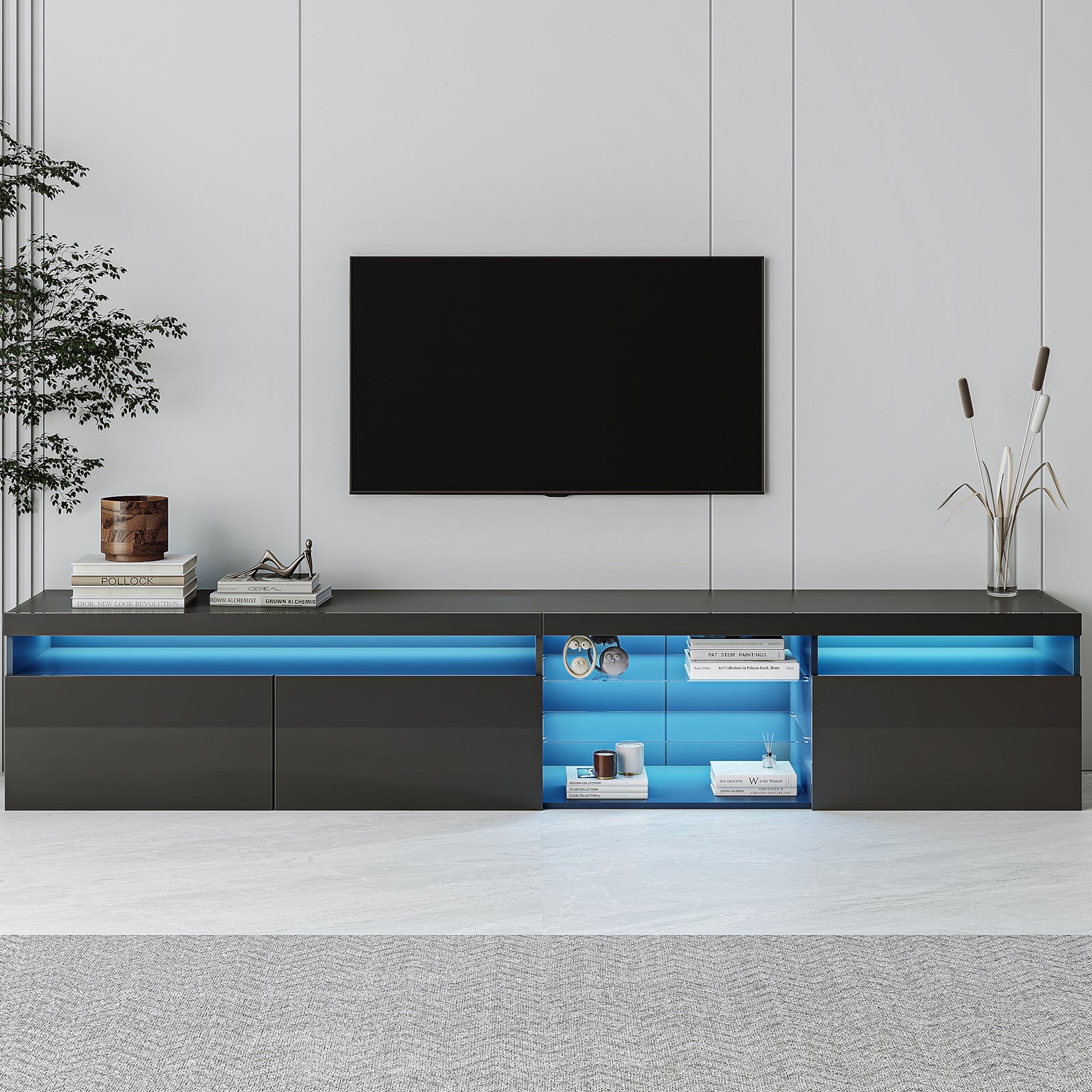unique-design-tv-stand-with-led-lights-2-glass-shelves-ample-storage-space-media-console-for-tvs-up-to-105-black