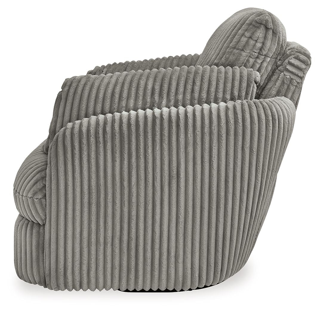 Tie-Breaker - Swivel Glider Recliner - Fog