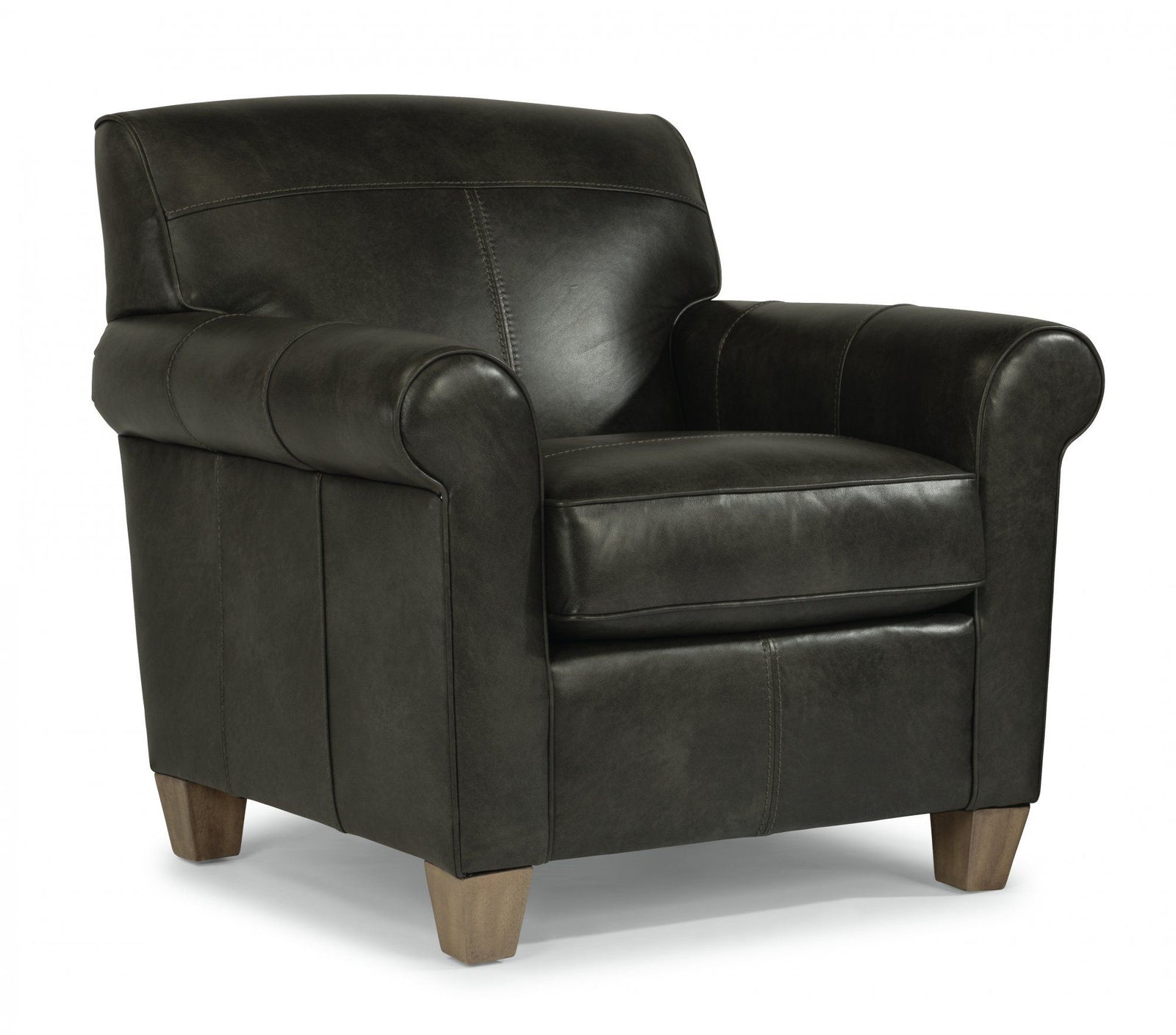 Dana  Leather Chair  Black