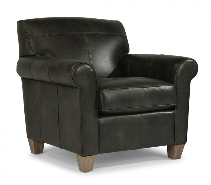 Dana  Leather Chair  Black