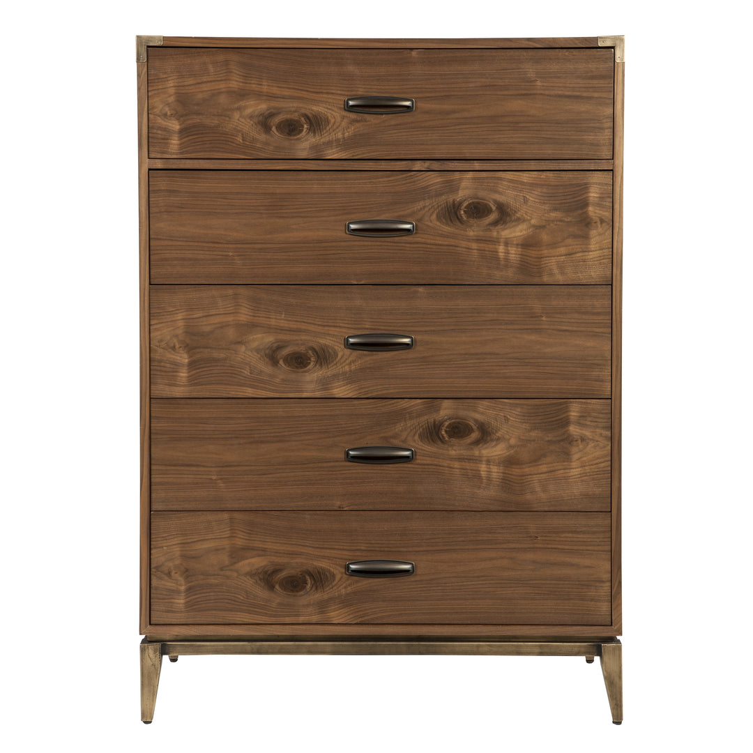 Modus Furniture 8N1684A Adler Five Drawer Chest In Natural Walnut 2024