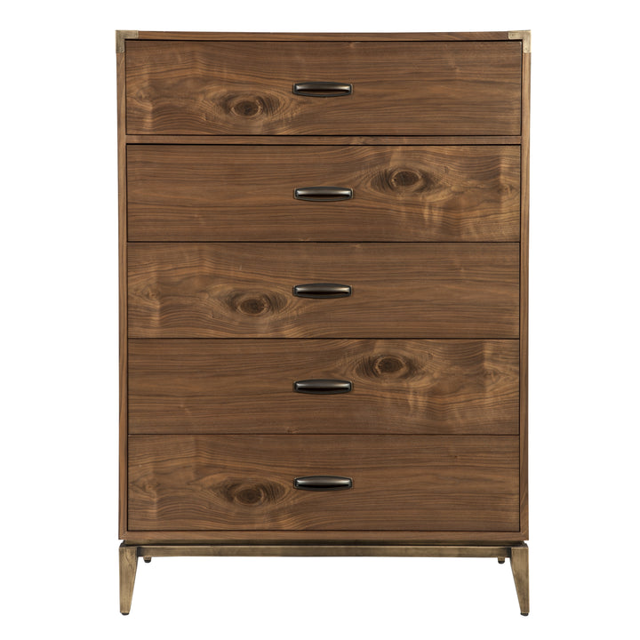 Modus Furniture 8N1684A Adler Five Drawer Chest In Natural Walnut 2024