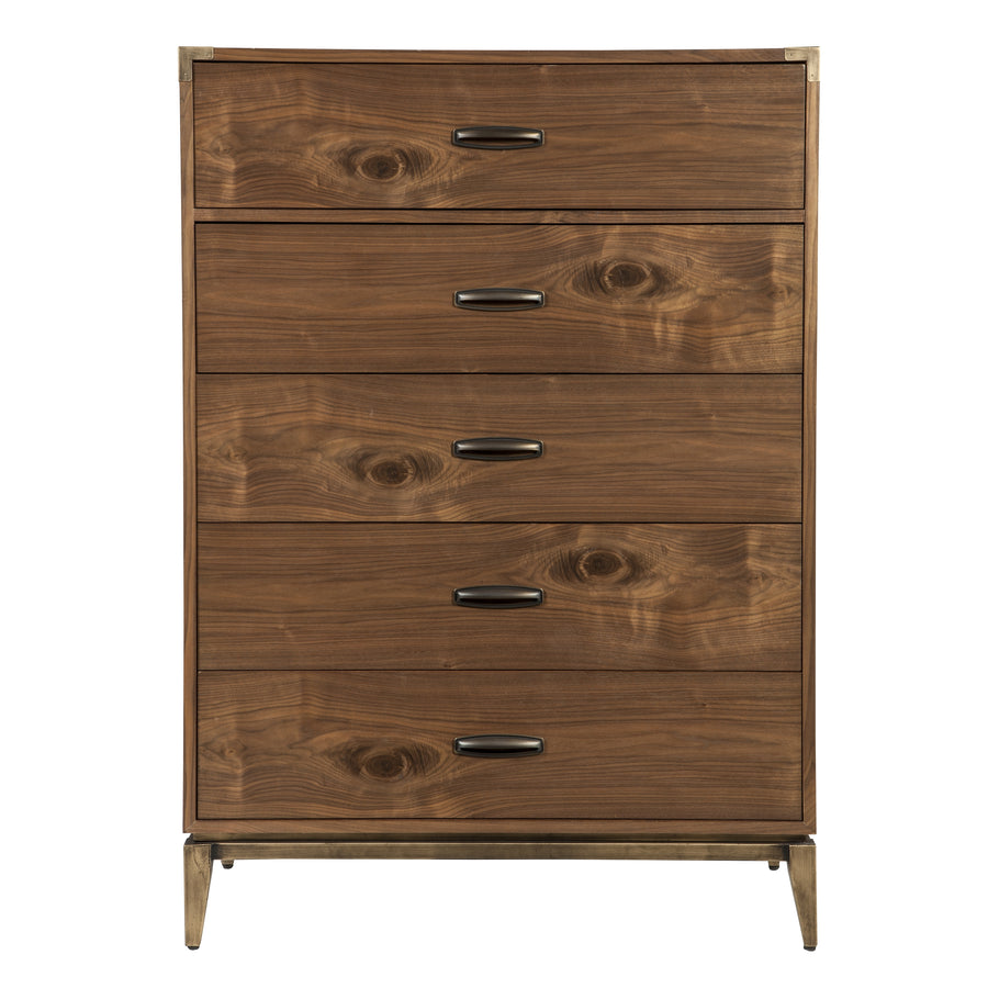 Modus Furniture 8N1684A Adler Five Drawer Chest In Natural Walnut 2024