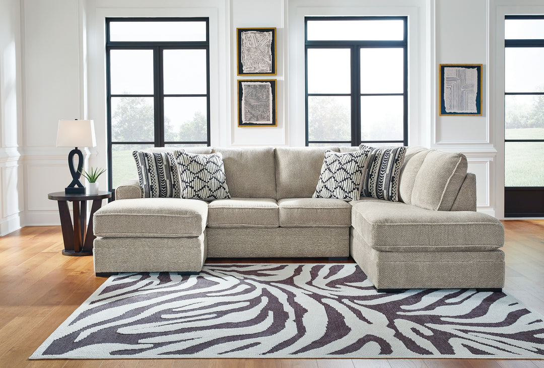 Calnita - 2-Piece Sectional With Raf Corner Chaise - Sisal by Ashley Furniture product image