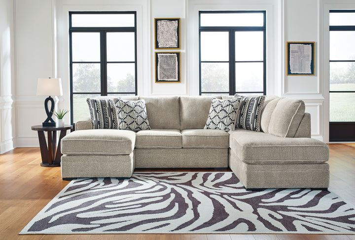 Calnita - 2-Piece Sectional With Raf Corner Chaise - Sisal by Ashley Furniture product image